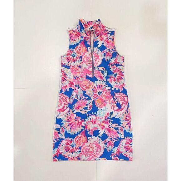 Lilly Pulitzer Skipper Sleeveless Dress Bennet Blue Bay Dreamin' XS coverup - Picture 2 of 7